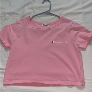 Champion cropped pink t-shirt